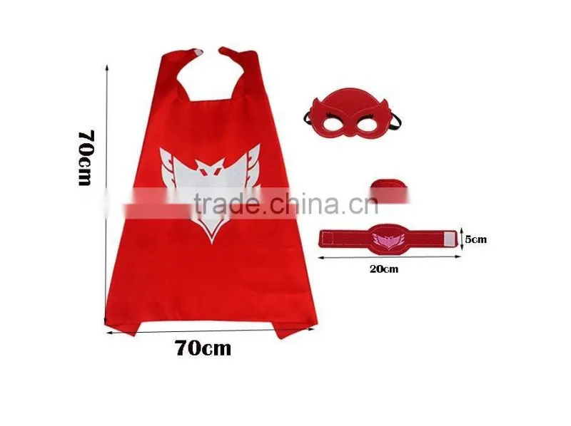 Popular Boys hero Blue Cat owlette cape mask wristband bracelet