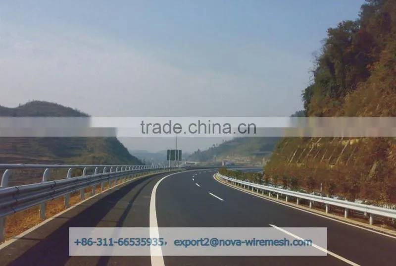 Factory price galvanized highway guardrail
