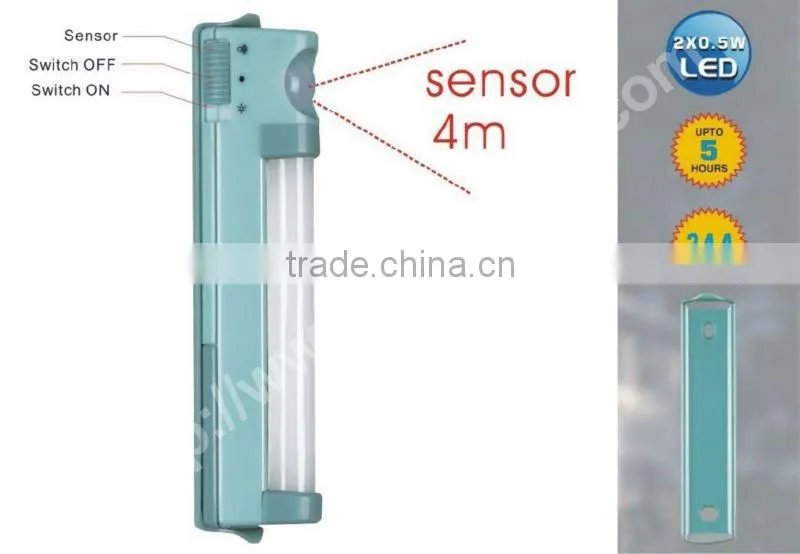 green fir led sensor light with 2led for emergency