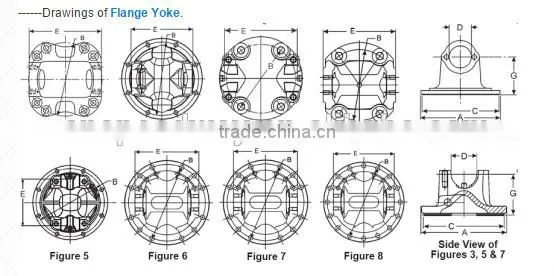Cardan Drive Shaft Spicer Flange Yoke