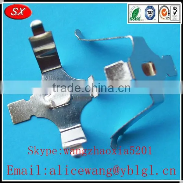 Nickel plating/copper/stainless steel battery holder with switch,electric toothbrush holder, d cell battery holder