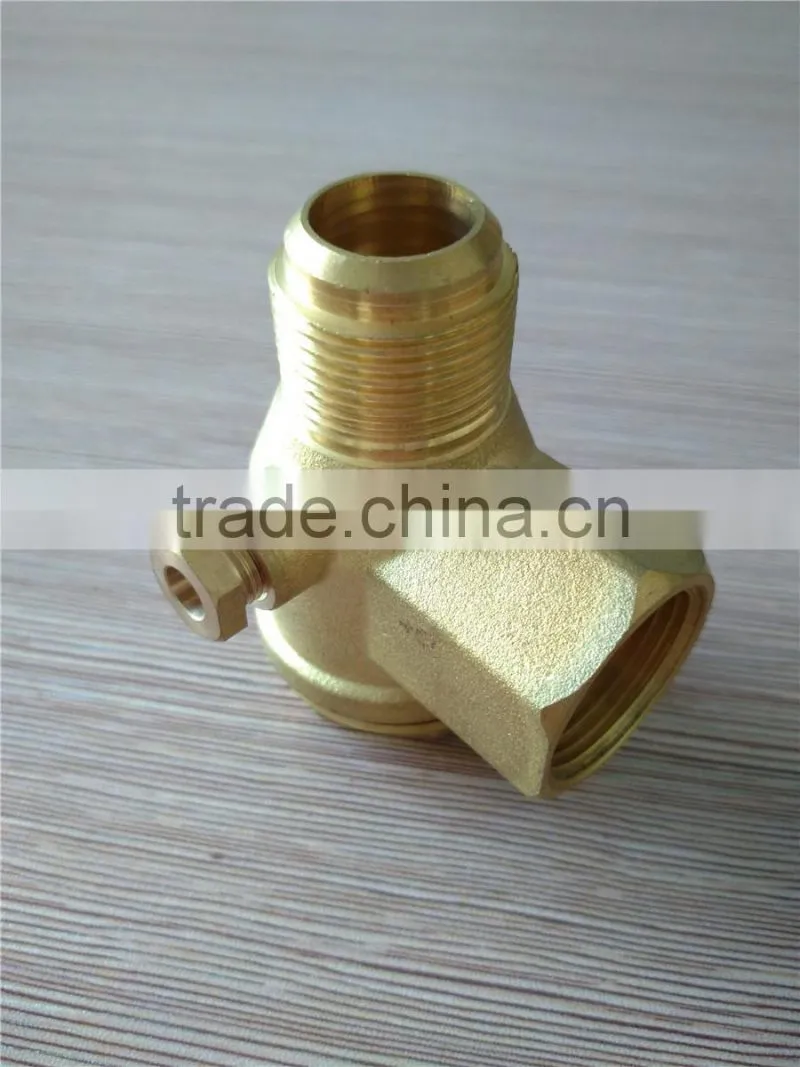 brass non-return valve with cooling fin for Air compressor