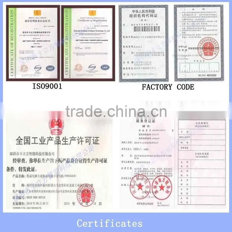 special designed pvc business card with cube hole