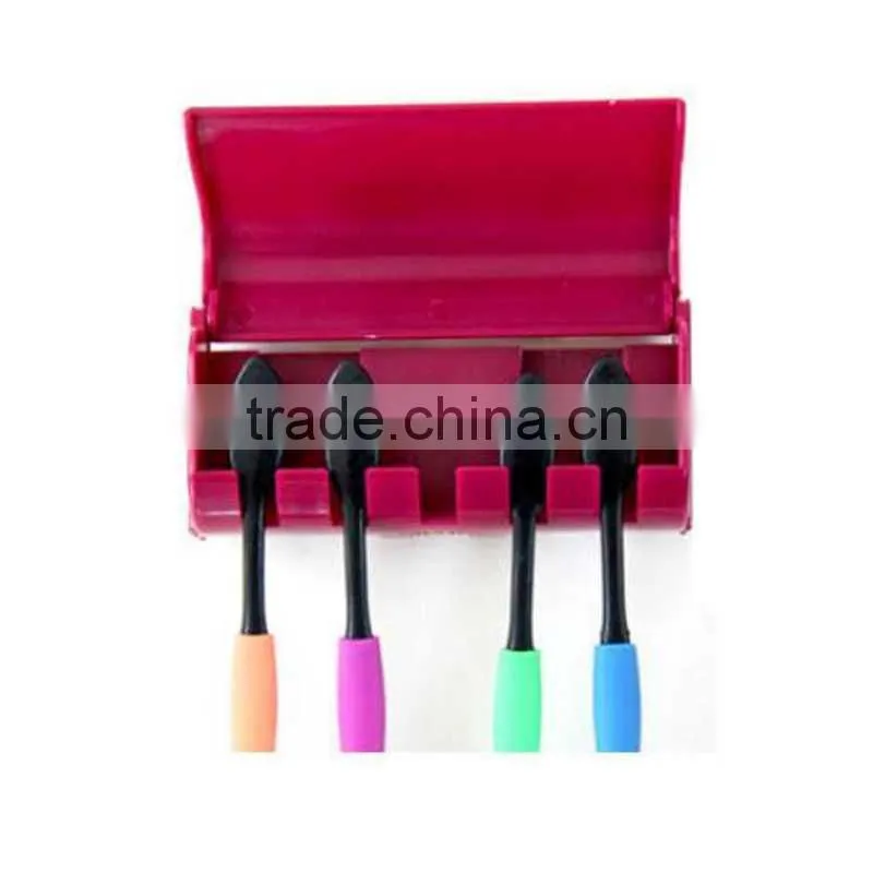 Wholesale children automatic toothpast dispenser toothbrush that dispenses with brush holder bathroom set