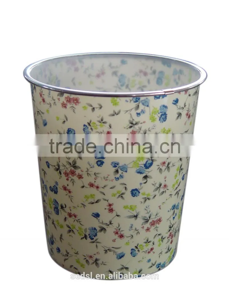 PP material Home use colorful plastic trash can