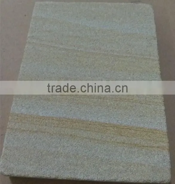 Cheap beige sandstone flamed tiles for sale