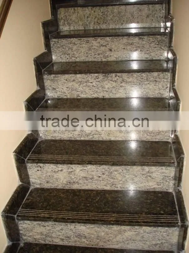 China cheap granite staircase/black stair