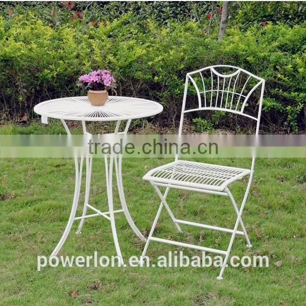 Stylish Wedding Dec French Patio Set Small KD Table 2 Chairs
