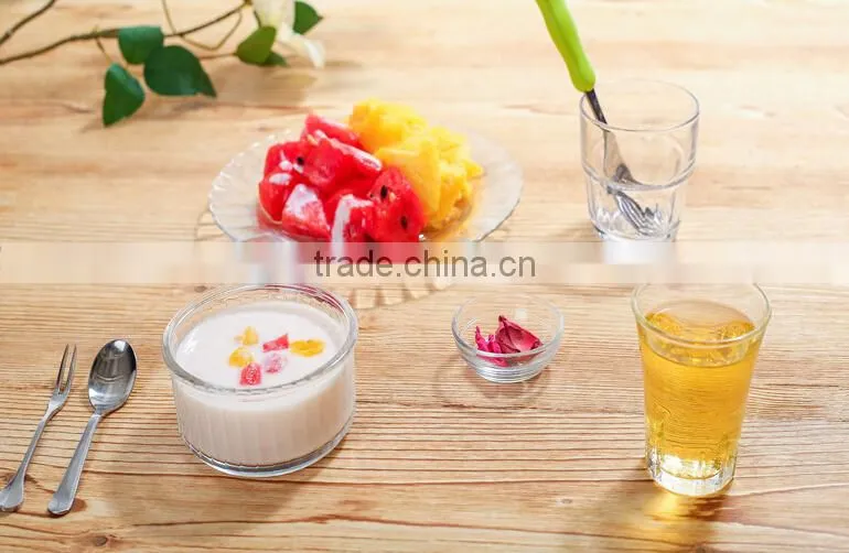 130ml high clear small drinking glass