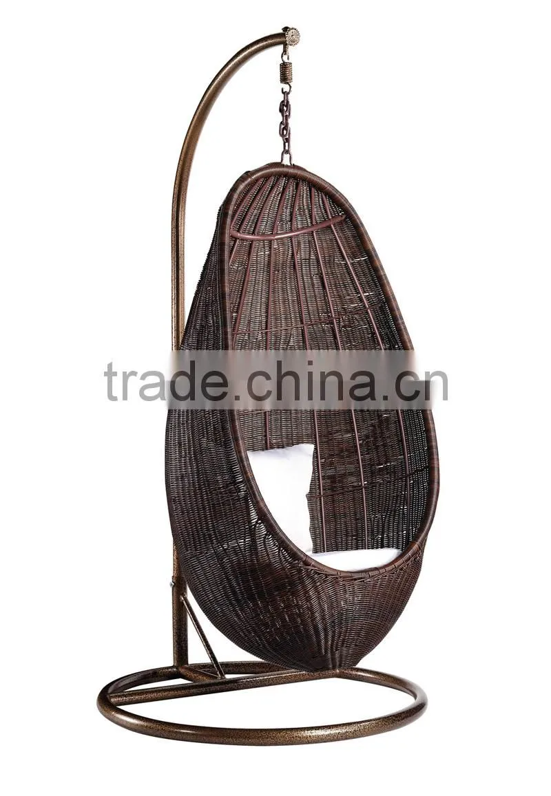 Living room adult baby rattan hanging indoor swing chair