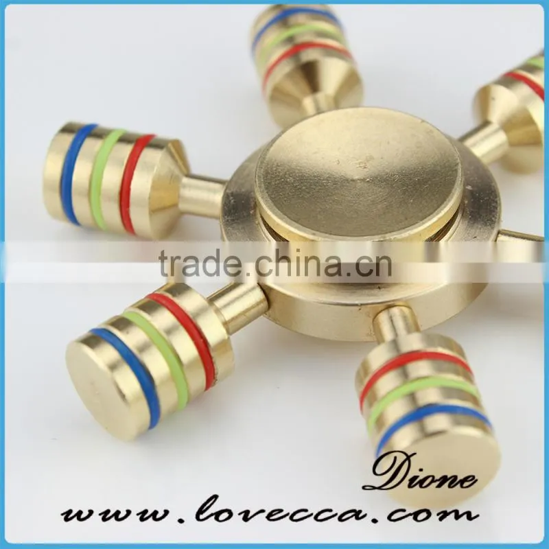 Wholesale copper spinner spiral gyro hand toy finger spinner fidget metal