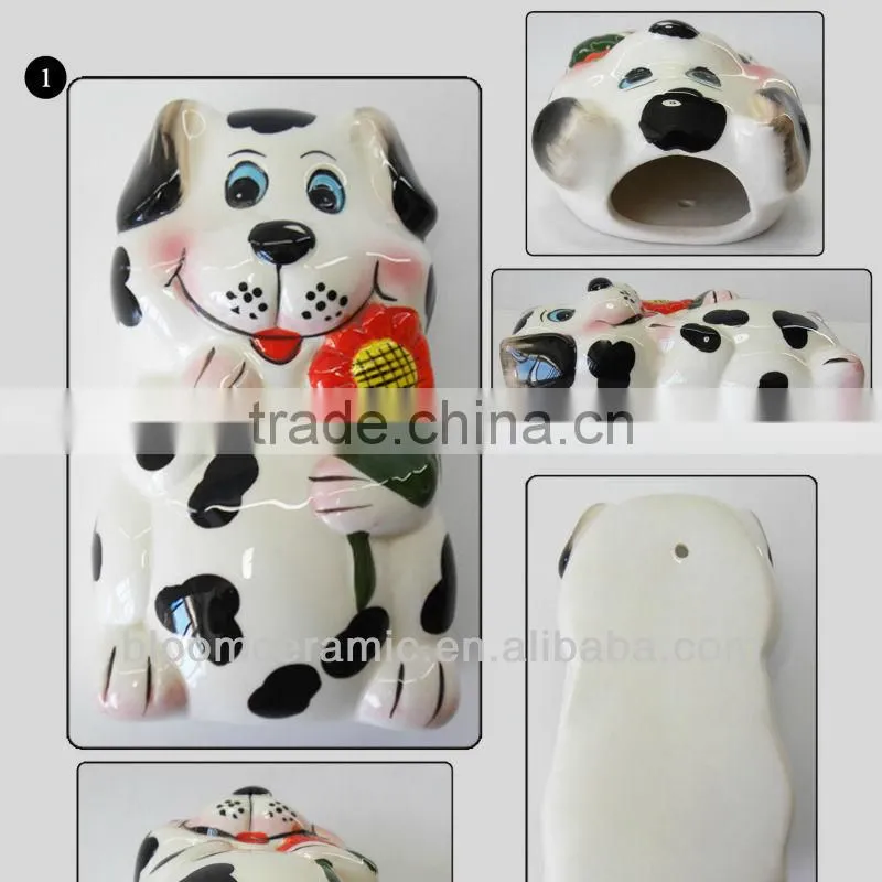 Ceramic air humidifier with metal "S" hook