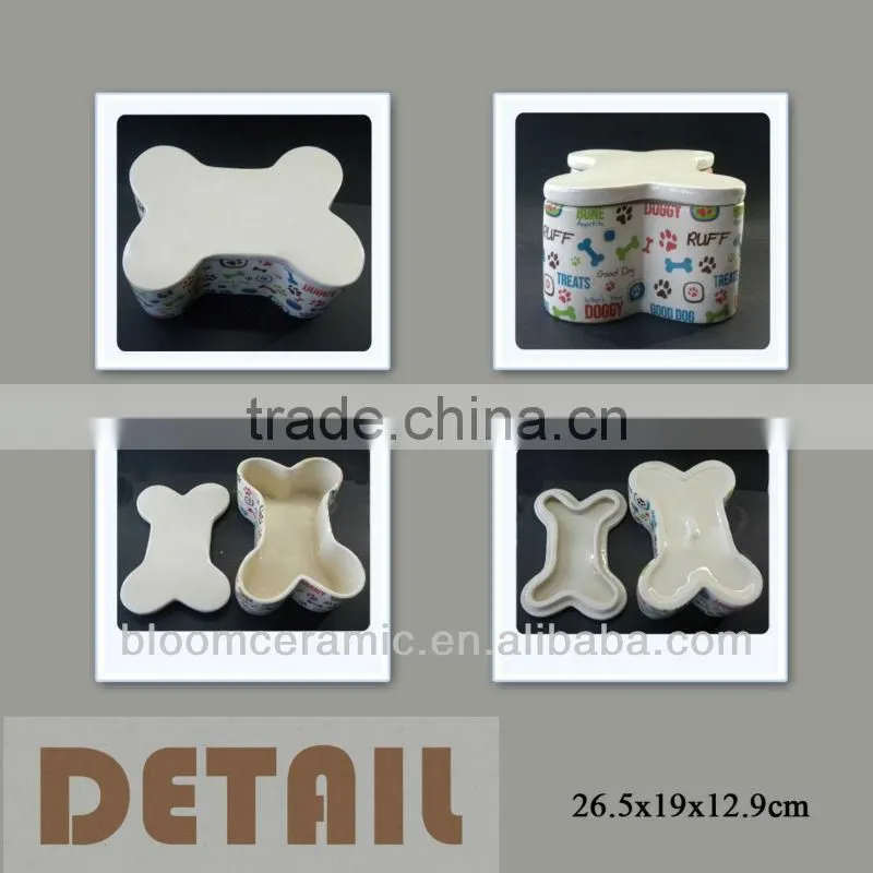 High quality bone shaped dog bowl