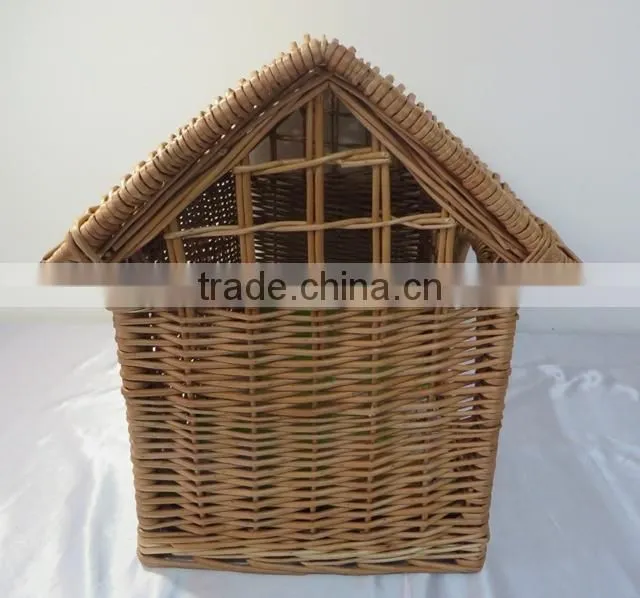Wholesale wicker new desigh handmade soft pet house wicker dog bed