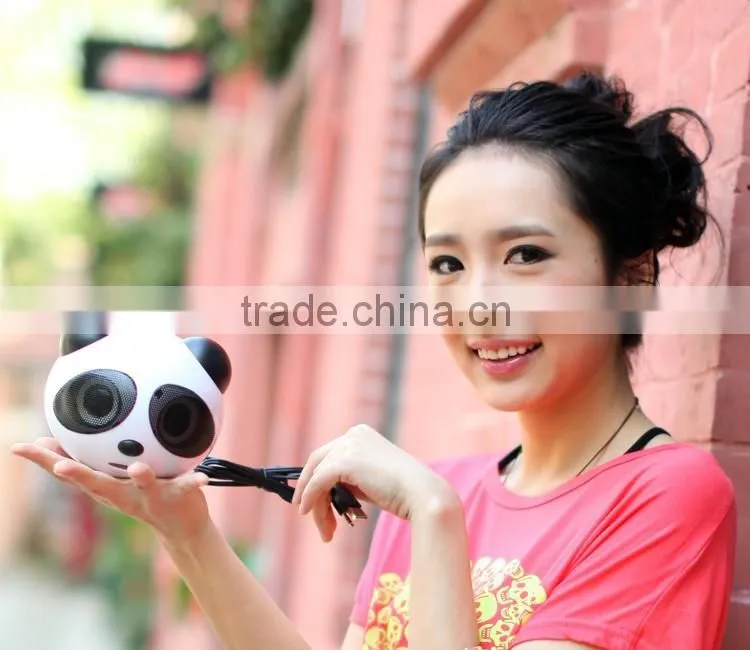 New gadget cheap price factory Fancy Panda shaped USB mini Speaker