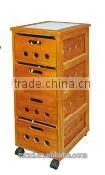high quality movable cheap wooden cabinets with drawers