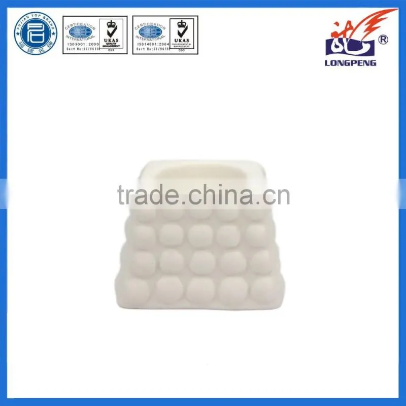 Eco-Friendly Elegant White Tower Candle Holders,Ceramic Tealight Candle Holders