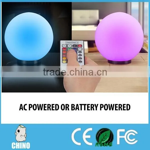 Hotel use 16 colors changing led Glow swimming pool balls