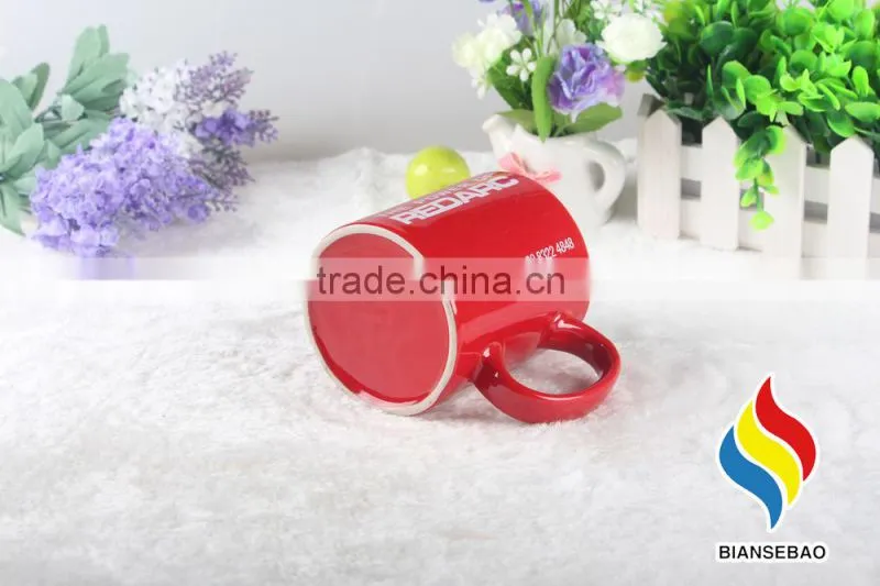 Red Mug Coffee Ceramic Dinnerware