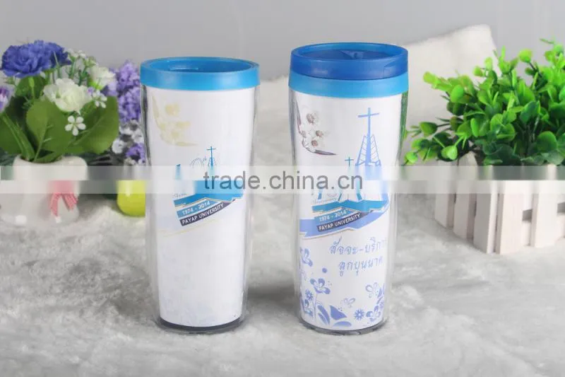 Travel Mug With Plastic Cap FDA Passed