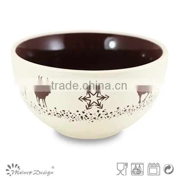 Tableware Santa Design Ceramic Christmas Bowl