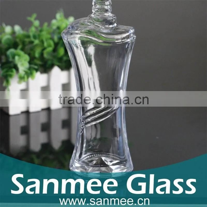 Custom Design Clear Empty Perfume Glass Bottles