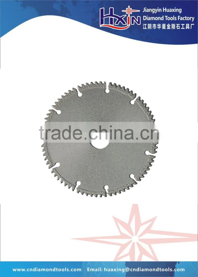 Vacuum Brazed diamond Grinding saw blade/Brazed Diamond band circular saw blade for cutting stone