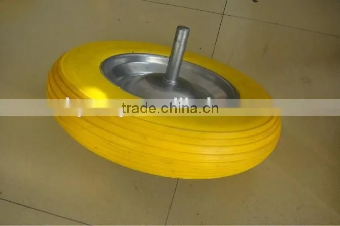 flat free tire 4.00-8 pu wheel
