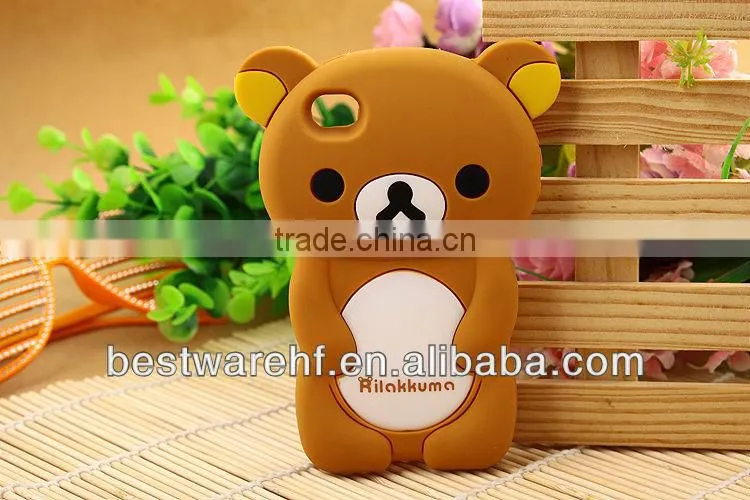 3D Silicone Rilakkuma Case For Samsung Galaxy S2