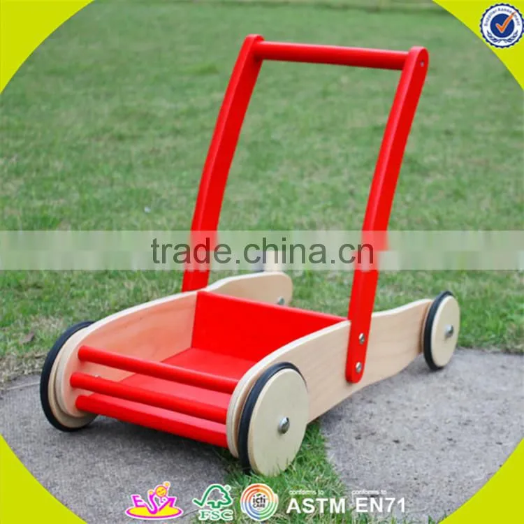 wholesale multi colored wooden blocks toy car for kids superior quality wooden blocks pull car toy for baby W13C014