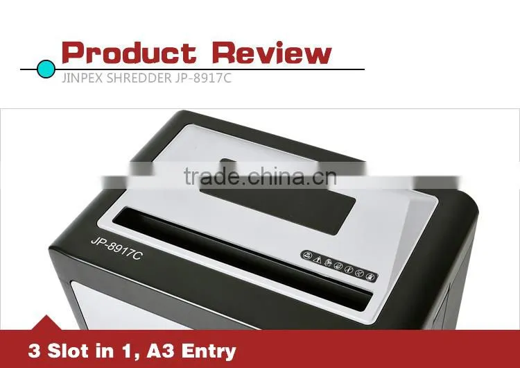 JP-8917C A3 Paper shredder 17sheets cross cut 310MM Medium office equipment