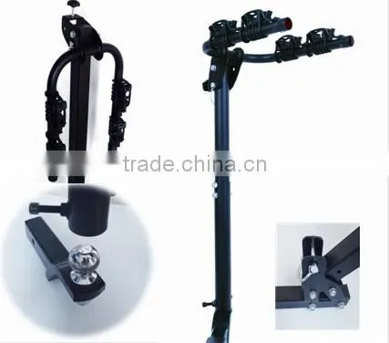 Steel Bicycle Car Rack Hitch Mounted Bike Rack Carry 2 bicycles