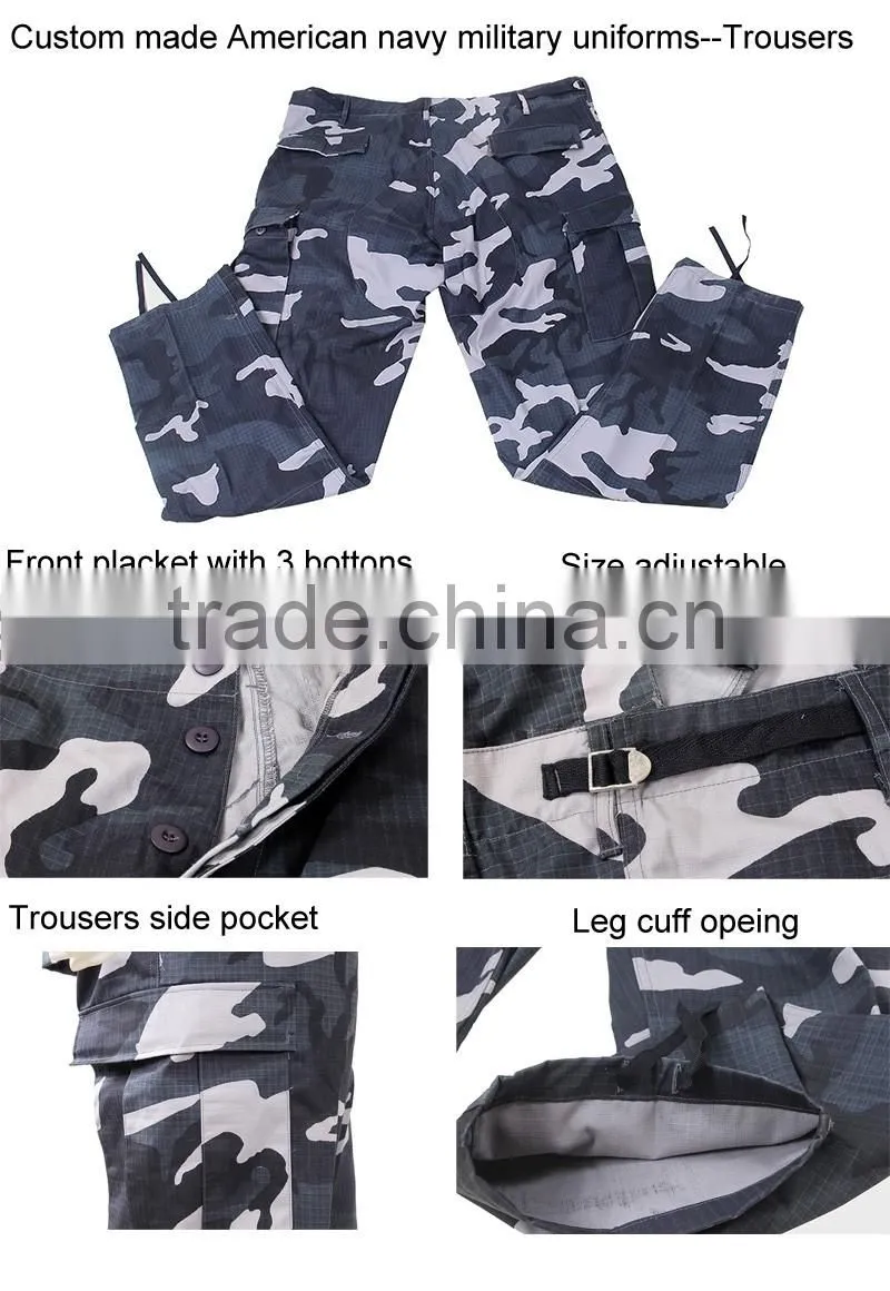 Custom Patterns Of Camouflage French Navy Military Uniforms