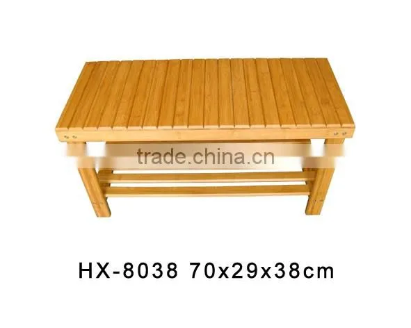 2015 cheap hot selling wooden bamboo shoe racks