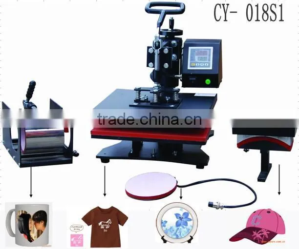 Multi-functional 8 in 1 6 in 1 5 in 1 4 in 1 t-shirt combo heat press machine