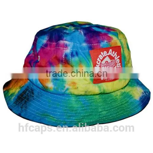 2014 Summer Cheap Wholesale Custom Tie Dye Bucket Hat