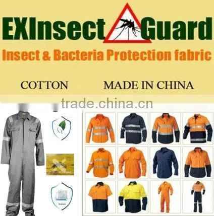 100% cotton mosquito repellent mining shirt for safety