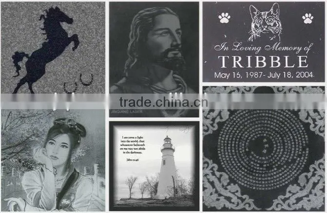 Tombstone granite laser engraving machine JQ1390 seprable stone engraving