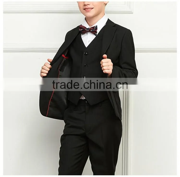 Bospoke Winter School Boys Black 3 Pieces Blazer For School Wear
