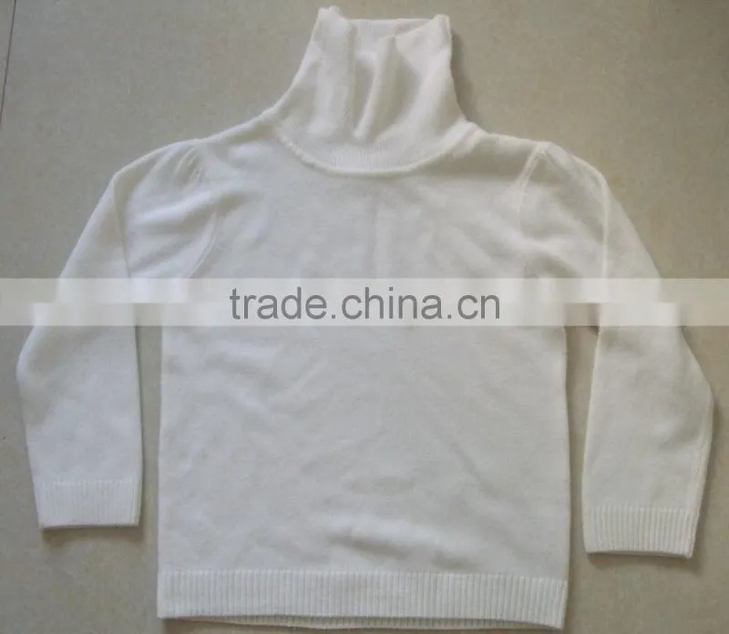 High Quality cheap autumn &winter high neck cute kid's sweater(BKNK5271)
