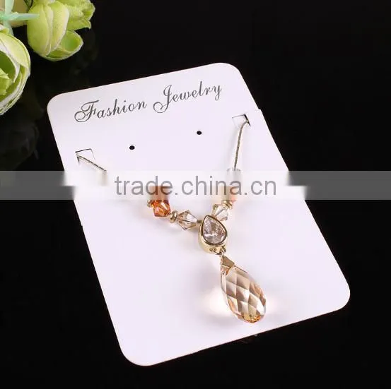 2017 Foldover card Jewelry Packaging&Display Type Paper cardboard folding display card with hot stamp logo