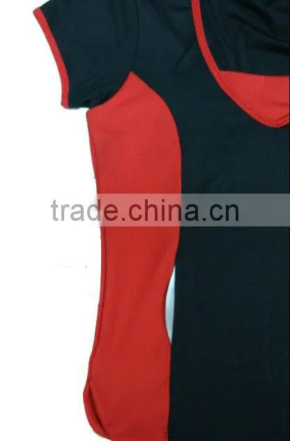Factory OEM made high quality V- neck short sleeve cycling T-shirt