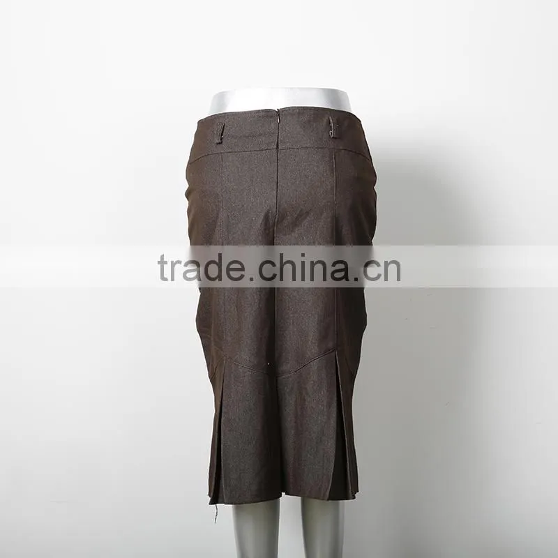 new design high waist narrow long black skirt