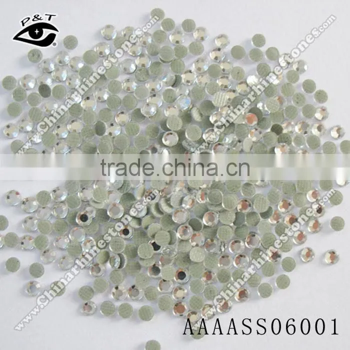 Hot fix Korean leadfree rhinestones 4mm ss16 crystal clear for t shirts
