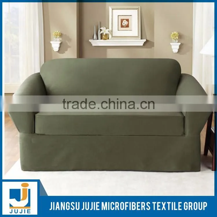 Plain dyed L shape sofa cover design for sale,sofa cover set,sofa set covers