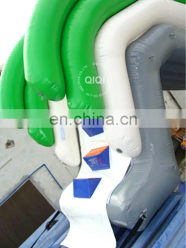 Inflatable yacht water slide fit the free style for jumping park