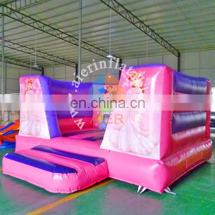 Excellent quality inflatable jumping castle princess bouncer castle pink kids bouncy castle inflatable for sale