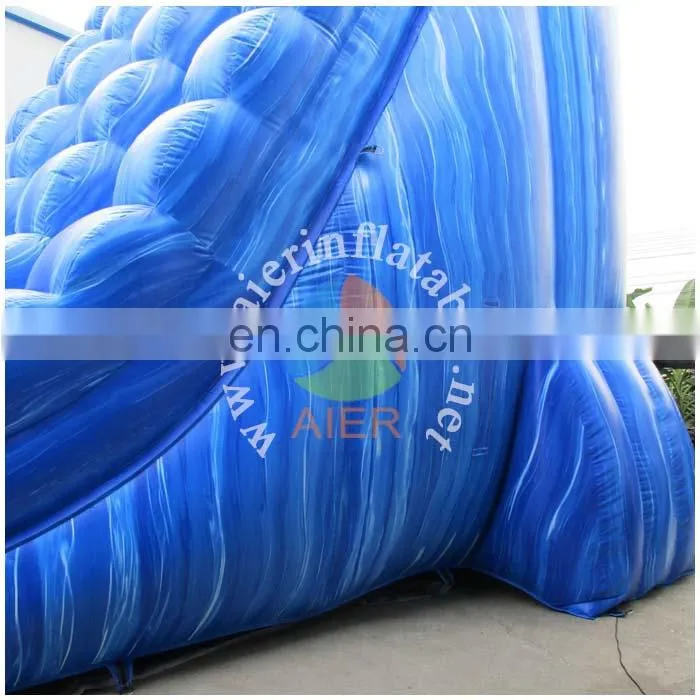 PVC High quality water slide symphony blue kids inflatable slide wholesale giant water inflatable slide for adult