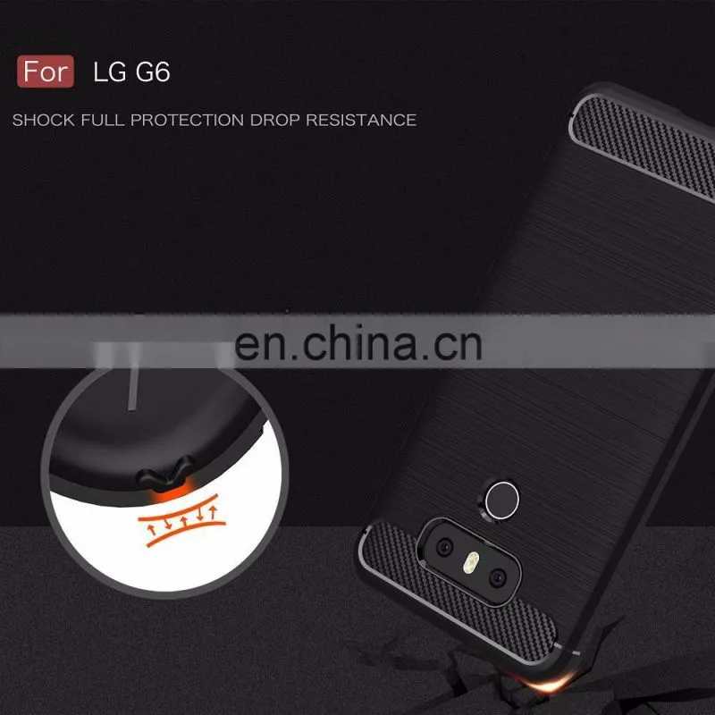 for LG G6 High End Brushed TPU Phone Back Cover Case