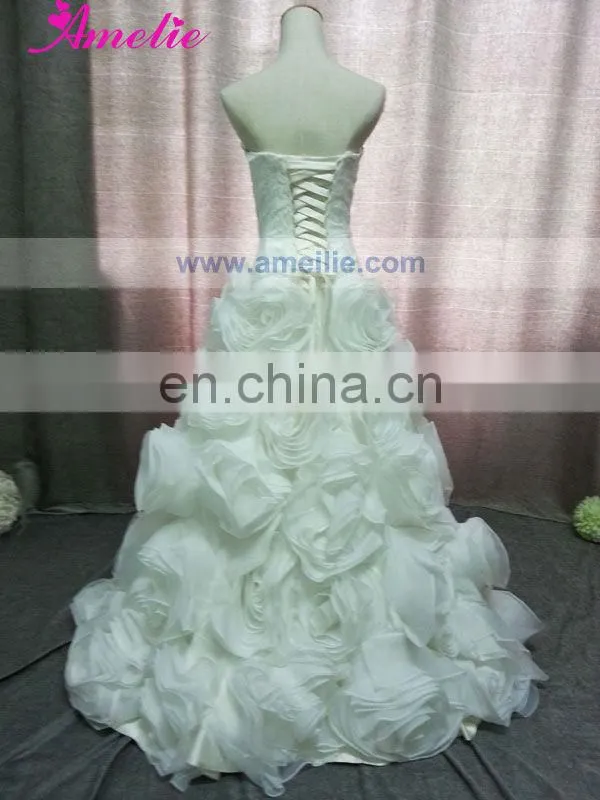 Flower Skirt Ball Gown Wedding Dresses Pictures
